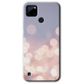 Realme C21 Blur Lights Baskılı Uyumlu Silikon Kılıf