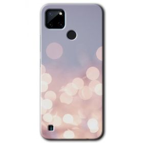 Realme C21 Blur Lights Baskılı Uyumlu Silikon Kılıf
