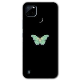 Realme C21 Butterfly Tree Baskılı Uyumlu Silikon Kılıf