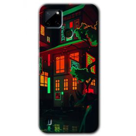 Realme C21 China Street Baskılı Uyumlu Silikon Kılıf
