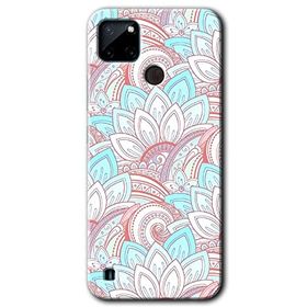 Realme C21 Çin Mandala 1 Baskılı Uyumlu Silikon Kılıf