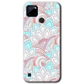 Realme C21 Çin Mandala 1 Baskılı Uyumlu Silikon Kılıf