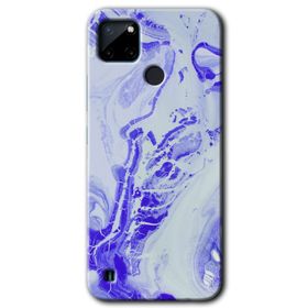Realme C21 Cranny Liquid Wall Baskılı Uyumlu Silikon Kılıf