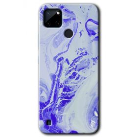 Realme C21 Cranny Liquid Wall Baskılı Uyumlu Silikon Kılıf
