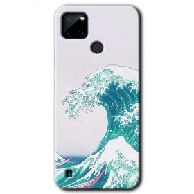 Realme C21 Dalga Baskılı Uyumlu Silikon Kılıf