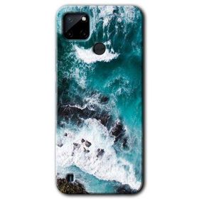 Realme C21 Deniz Kıyısı Baskılı Uyumlu Silikon Kılıf