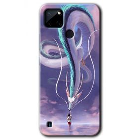 Realme C21 Dragon Snake Baskılı Uyumlu Silikon Kılıf