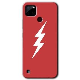 Realme C21 Flash Logo Baskılı Uyumlu Silikon Kılıf