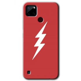Realme C21 Flash Logo Baskılı Uyumlu Silikon Kılıf