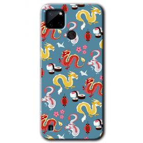 Realme C21 Funky Dragon Baskılı Uyumlu Silikon Kılıf