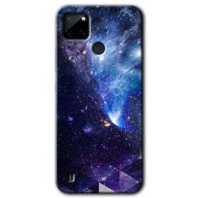 Realme C21 Galaksi Baskılı Uyumlu Silikon Kılıf