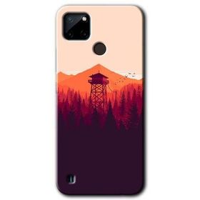 Realme C21 Gözlem Kulesi Baskılı Uyumlu Silikon Kılıf