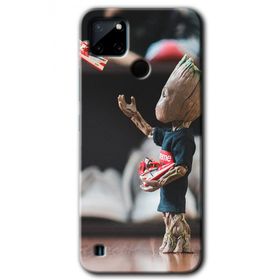 Realme C21 I am Groot Baskılı Uyumlu Silikon Kılıf