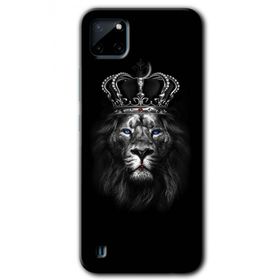 Realme C21 King Lion Baskılı Uyumlu Silikon Kılıf