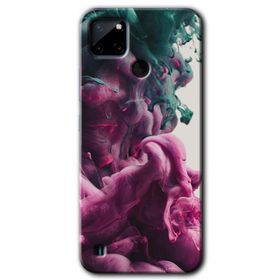 Realme C21 Liquid Cloud Baskılı Uyumlu Silikon Kılıf