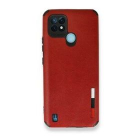 Realme C21 Loop Deri Silikon Kırmızı Kılıf