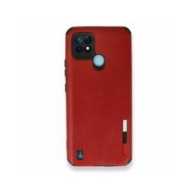 Realme C21 Loop Deri Silikon Kırmızı Kılıf