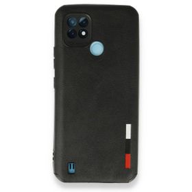 Realme C21 Loop Deri Silikon Siyah Kılıf