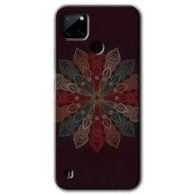 Realme C21 Mandala Flower Wal Baskılı Uyumlu Silikon Kılıf