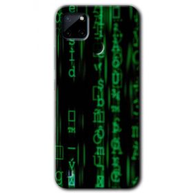 Realme C21 Matrix Baskılı Uyumlu Silikon Kılıf