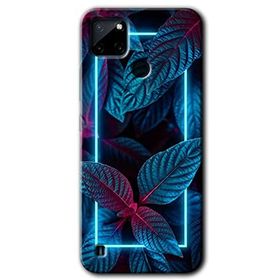 Realme C21 Mekanik Yaprak 4 Baskılı Uyumlu Silikon Kılıf