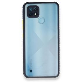 Realme C21 Miami Şeffaf Silikon Lacivert Kılıf
