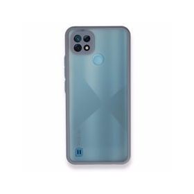Realme C21 Montreal Silikon Kapak Gri Kılıf