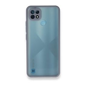 Realme C21 Montreal Silikon Kapak Gri Kılıf