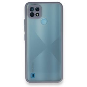 Realme C21 Montreal Silikon Kapak Gri Kılıf