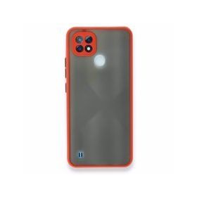 Realme C21 Montreal Silikon Kapak Kırmızı Kılıf