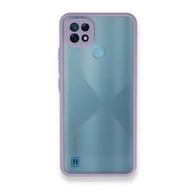 Realme C21 Montreal Silikon Kapak Mor Kılıf