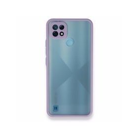 Realme C21 Montreal Silikon Kapak Mor Kılıf