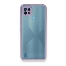 Realme C21 Montreal Silikon Kapak Mor Kılıf