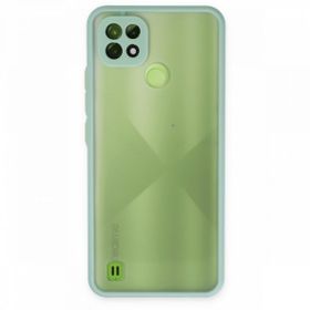 Realme C21 Montreal Silikon Kapak Turkuaz Kılıf