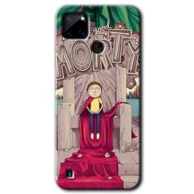 Realme C21 Morty Baskılı Uyumlu Silikon Kılıf