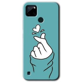 Realme C21 Mutluluk Baskılı Uyumlu Silikon Kılıf
