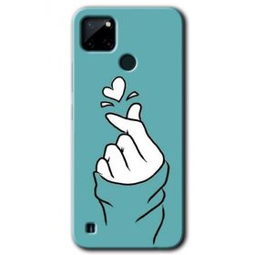 Realme C21 Mutluluk Baskılı Uyumlu Silikon Kılıf