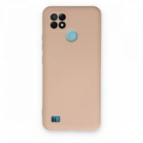 Realme C21 Nano İçi Kadife Silikon Pudra Kılıf