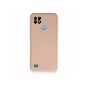 Realme C21 Nano İçi Kadife Silikon Pudra Kılıf