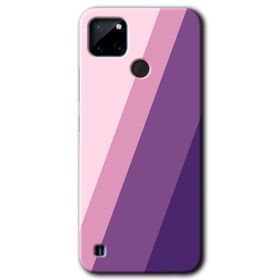 Realme C21 Oblique Baskılı Uyumlu Silikon Kılıf