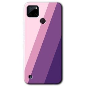 Realme C21 Oblique Baskılı Uyumlu Silikon Kılıf