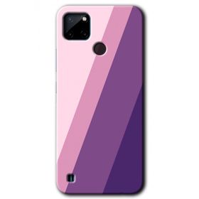 Realme C21 Oblique Baskılı Uyumlu Silikon Kılıf