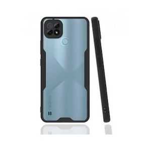 Realme C21 Platin Silikon Siyah Kılıf