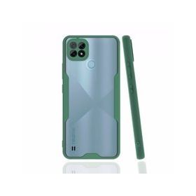 Realme C21 Platin Silikon Yeşil Kılıf