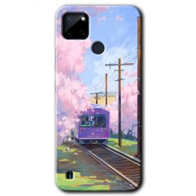 Realme C21 Rails Paint Baskılı Uyumlu Silikon Kılıf