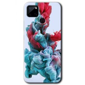 Realme C21 Renkli Karışım Baskılı Uyumlu Silikon Kılıf