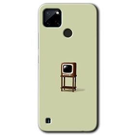 Realme C21 Retro TV Baskılı Uyumlu Silikon Kılıf