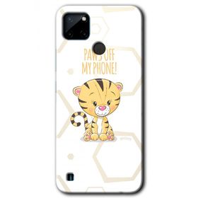 Realme C21 Sevimli Kedi 1 Baskılı Uyumlu Silikon Kılıf