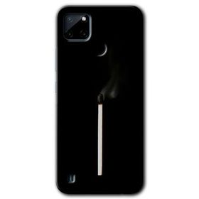 Realme C21 Sönmüş Kibrit Baskılı Uyumlu Silikon Kılıf