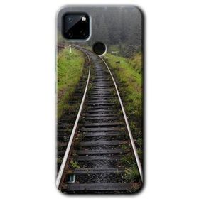 Realme C21 Tren Yolu Baskılı Uyumlu Silikon Kılıf
